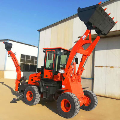Máquinas de construção de backhoe carregador Trator HQ-WZ-20-28 com 500 mm Min. raio de rotação