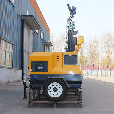 Iluminação Industrial Portátil LED Motor Diesel Gerador Light Tower com CRI padrão