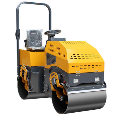 Compactor de asfalto vibrante de 1 tonelada com rolos de tambor duplo e motor ChangchaiL12
