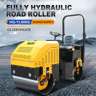 Equipamento de construção rodoviária YL800 Full Hydraulic 1,2 Ton Drum Diameter 530mm Roller