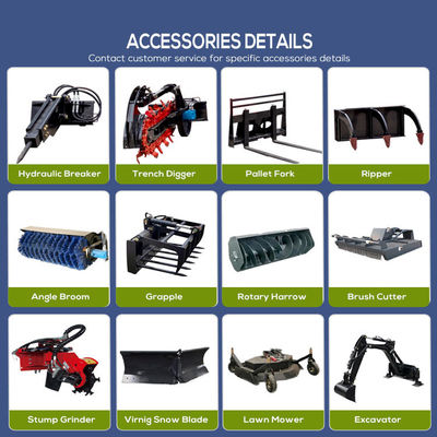 17.1kw Tracked Skid Steer Loader com certificação CE e deslizamento elétrico