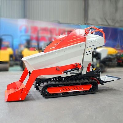 Capacidade de balde de 270L Hidráulico Concreto Auto-carregamento Traçado Caminhão de borracha Crawler Mini Dumper