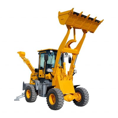 CHAOSHUN 2 toneladas 3 toneladas 5 toneladas 6 toneladas 4x4 Mini Carregadora de retroescavadeira com retroescavadeira fixa
