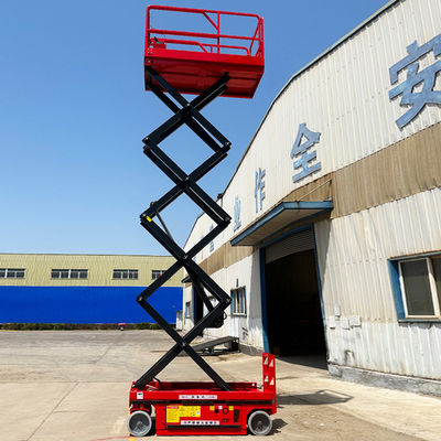 Elevador de móveis de tesoura de altura média Elevador de veículos 320 kg Peso 900 mm Plataforma de extensão