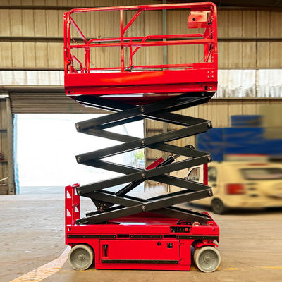 Elevador de móveis de tesoura de altura média Elevador de veículos 320 kg Peso 900 mm Plataforma de extensão