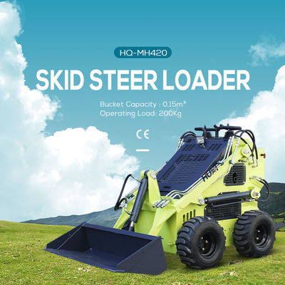 17.1kw Potência Máquinas de construção Carregador de rodas Diesel Crawler Mini Skid Steer Load