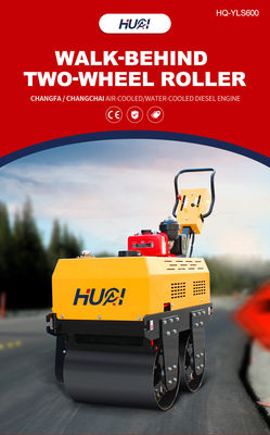 HYDAC Pequeno Roller Rodoviário Máquina de tambor duplo Vibratório 0,5 Ton Mini Roller Rodoviário Compactor
