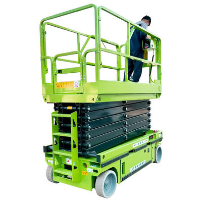 Altura mínima 1700 mm Plataforma de elevação de tesouras móveis autopropulsadas para limpeza de vidro