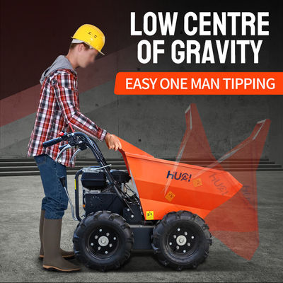 Carrinho de rodas Mini Dumper Site Mini Crawler Dumper Loader com 4.1/3600kw/rpm Potência nominal