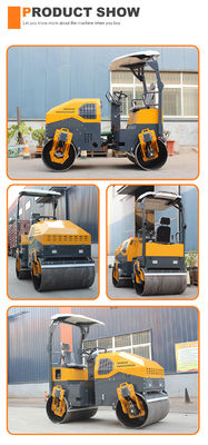 45KN Exciting Force Mini Static Road Roller para fácil manobrabilidade e controle