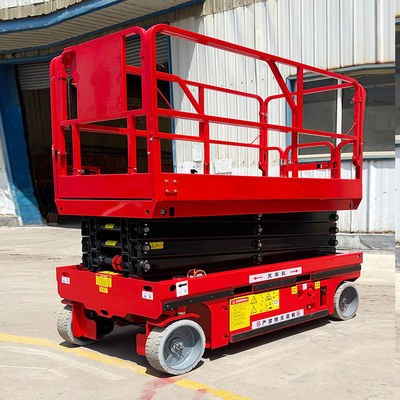 2000 kg de reboque de bateria hidráulica móvel Elevador de tesoura elétrica para plataforma de trabalho aéreo