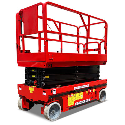 Plataforma de elevação de tesoura para trabalho aéreo 4m 6m 8m 10m 12m