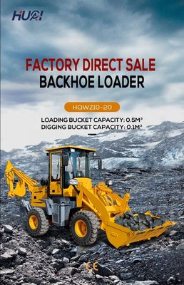3 cbm Bucket Backhoe Loader Máquina de mover terra com cilindro hidráulico CHAOSHUN