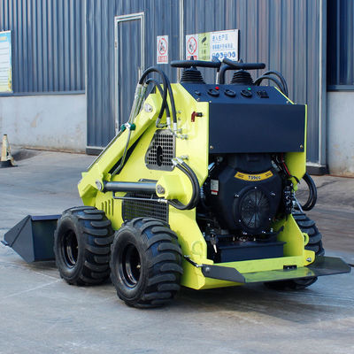 200 kg 300 kg 380 kg Mini Carregador de Roda de Roda Diesel Mini Skid Steer Carregador Para Venda