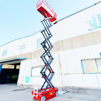 CE ISO Elevador de tesoura montado em camião a bateria hidráulica com capacidade de carga de 320 kg