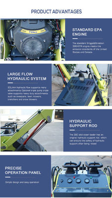 17.1kw Mini Skid Steer Loader A solução ideal para uma operação rápida e suave