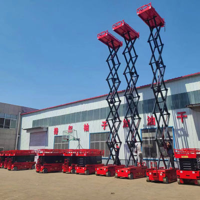 CE ISO Elevador de tesoura montado em camião a bateria hidráulica com capacidade de carga de 320 kg