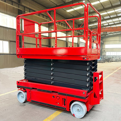 Bateria 4-14m Tesouras elétricas móveis Elevador de construção com sistema hidráulico