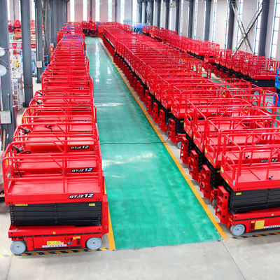 400 mm * 2400 mm Moving Crawler Mobile Manlift para trabalho aéreo em plataforma alta 5m-14m