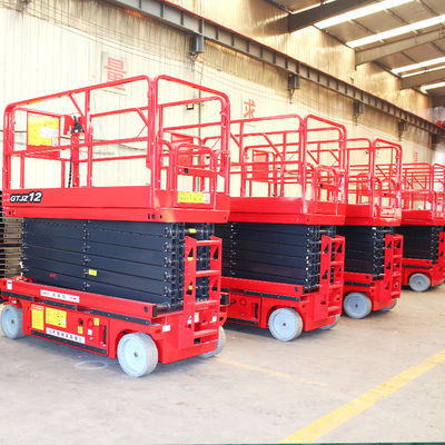 400 mm * 2400 mm Moving Crawler Mobile Manlift para trabalho aéreo em plataforma alta 5m-14m