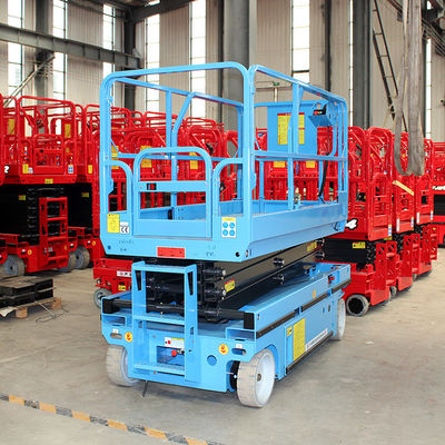 400 mm * 2400 mm Moving Crawler Mobile Manlift para trabalho aéreo em plataforma alta 5m-14m
