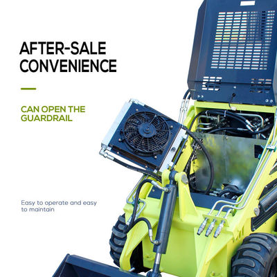 Caminhe Atrás do Crawler Mini Skid Steer Loader Alimentado pelo motor YUNNEI para benefício