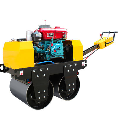 600 mm Largura de compactação Pequeno rodízio vibratório para pedestres para compactação