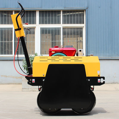 600 mm Largura de compactação Pequeno rodízio vibratório para pedestres para compactação