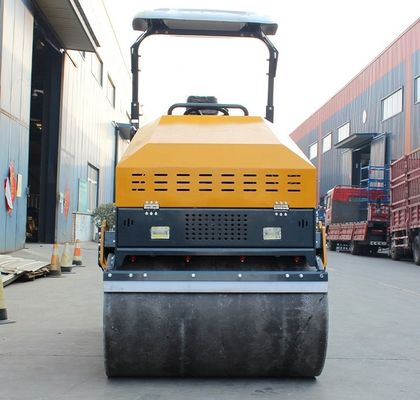 Compactor de rolos de tambor duplo 3T de 425 mm de diâmetro para compactação de solo