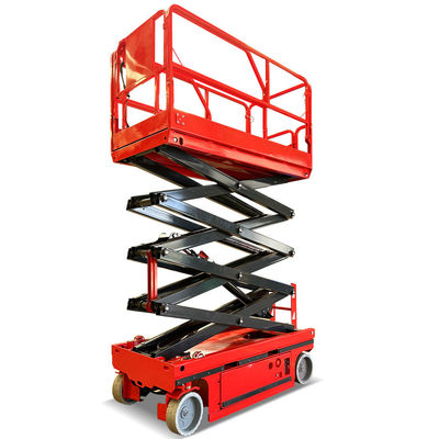 Elevador elétrico hidráulico de tesoura com capacidade de 320 kg e plataforma de extensão de 900 mm