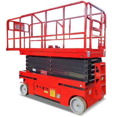 Elevador elétrico hidráulico de tesoura com capacidade de 320 kg e plataforma de extensão de 900 mm