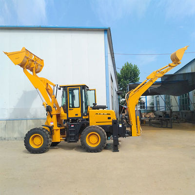 HQ-WZ-20-28 Mini Excavadora Carregadora de Escavação com 37 KW e 500 mm Min. Raio de Viração