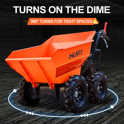 300-1000 kg Mini carregador totalmente elétrico de quatro rodas e design compacto para fácil manuseio