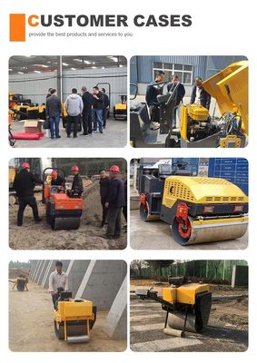 3t 3000kg Vibrator Compactor Motor Diesel Rodoviário de pequena vibração para asfalto