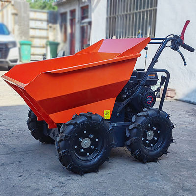 Retorno de corda de puxa manual Iniciar Mini Dumper Truck com potência do motor de gasolina e 125L Balde