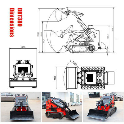 Motor Briggs Stratton Mini Skid Steer Loader com múltiplas funções a preços acessíveis
