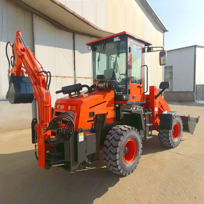 Máquinas de construção de backhoe carregador Trator HQ-WZ-20-28 com 500 mm Min. raio de rotação