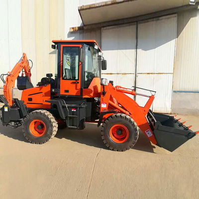 HQ-WZ-10-20 Ce Epa 4wd Compacto Quatro rodas articulado Mini Backhoe Loader com 4x4