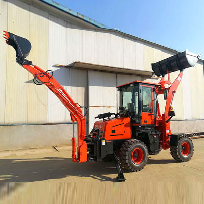 HQ-WZ-10-20 Ce Epa 4wd Compacto Quatro rodas articulado Mini Backhoe Loader com 4x4