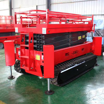 12m 320kg Elevador de tesoura autopropulsado para plataforma de trabalho aéreo de construção de estufa