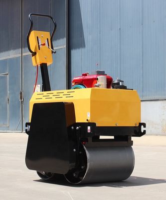 Diâmetro do tambor de 425 mm Pequeno 0,5 toneladas Dobro tambor rodoviário rolante diesel compactador de asfalto