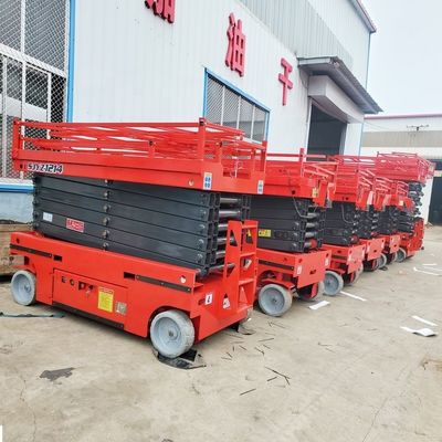 48V/4.5kw Potência do motor 4-16m plataforma de tesoura móvel para aplicações industriais