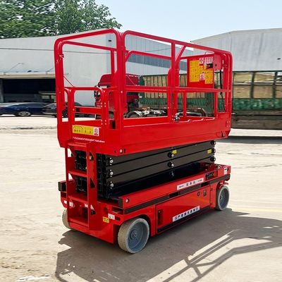 48V/4.5kw Potência do motor 4-16m plataforma de tesoura móvel para aplicações industriais