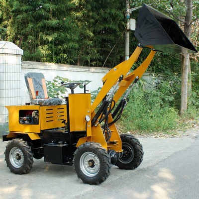 CE EPA Backhoe Bateria 4 rodas motrizes Pequenos carregadores elétricos com arranque elétrico