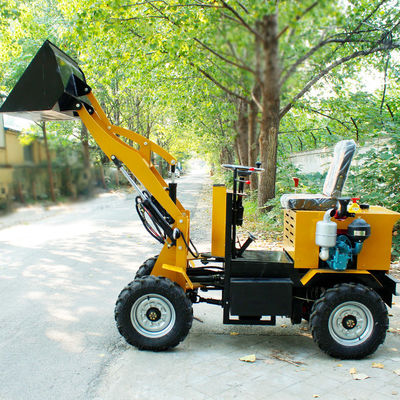 Pequena Agricultura 850 kg Electric Mini Front End Compacto Bateria Wheel Loader com acessível