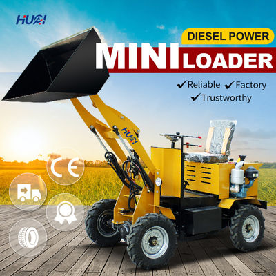 Pequena Agricultura 850 kg Electric Mini Front End Compacto Bateria Wheel Loader com acessível