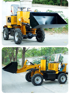 Pequena Agricultura 850 kg Electric Mini Front End Compacto Bateria Wheel Loader com acessível