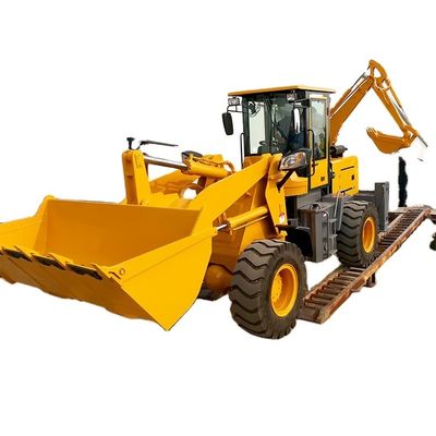 Trabalhos de construção motor diesel carregador frontal carregador de retroescavadeira com carregador de rodas de 3 toneladas