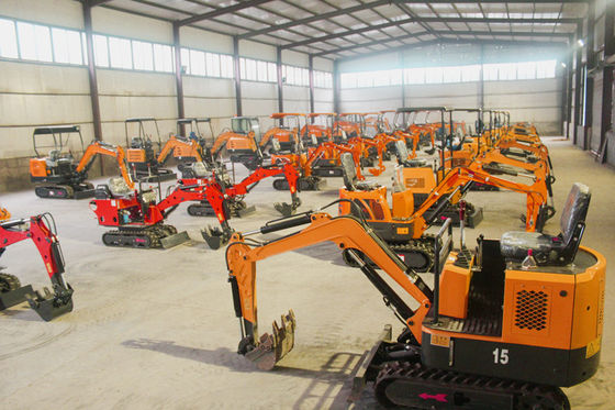 2000 mm Profundidade máxima de escavação Mini escavadeira 1,7 1,8 toneladas com 0,04m3 Capacidade de balde