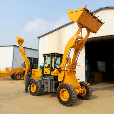 Trabalhos de construção motor diesel carregador frontal carregador de retroescavadeira com carregador de rodas de 3 toneladas